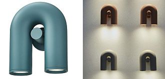 Бра FANNY Turquoise 29*22,5*29 см, 2*LED*12W, ImperiumLoft 44.1002, Бирюзовый