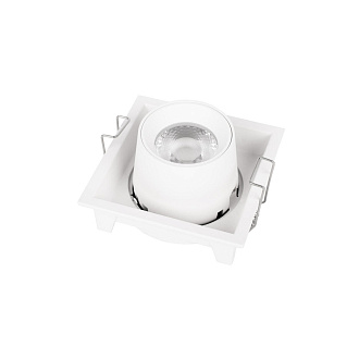 Встраиваемый светильник 8*8*6 см, 1*LED*7W 4000K LOFT IT Flash 10319/B White белый, вр 7,5 см