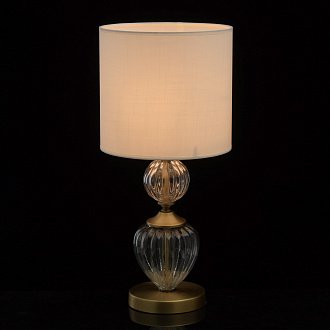 Настольная лампа 25*53 см, 1*E27 античная бронза/прозрачный Chiaro Оделия 619031001