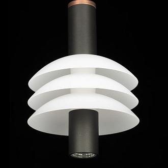 Светильник подвесной 12*190 см LED*6 W, 4000 К Citilux Майя Черный CL202011