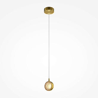 Подвесной светильник 14*13*318 см, LED, 3000К, Maytoni Mind MOD299PL-L10BS3K латунный