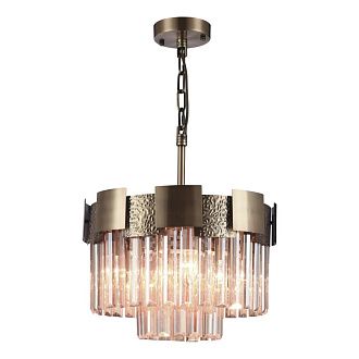 Люстра 57*57*87 см, 9*E14 Gerhort G21050/9COP CL, Медь;Прозрачный