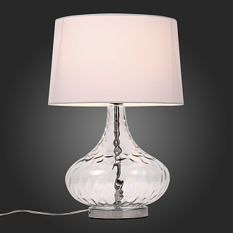 Прикроватная лампа 38 см, ST LUCE AMPOLLA SL973.104.01 Хром, Прозрачный