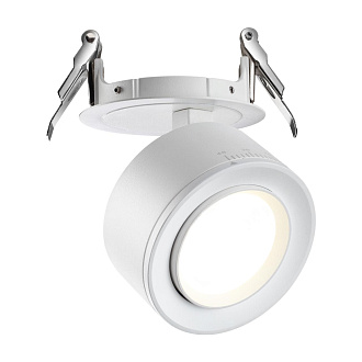 LED светильник 8 см, 18W, 4000K, Novotech Spot Eddy 358945, белый, вр 7,5 см