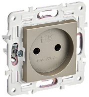 SKANDY Розетка без з/к/ш 10А SK-R02Sh шамп. IEK, SK-R10-10-K37