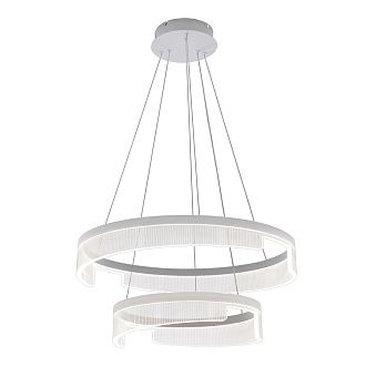 Подвесной светильник 60*60*150 см, LED 72W, 3000 / 6000K, Белый LED4U L5022-600-400 WH