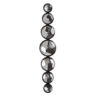 Светильник 69 см, 15W, 3000-4000K, Odeon Light 7174/15WL, черный-хрусталь