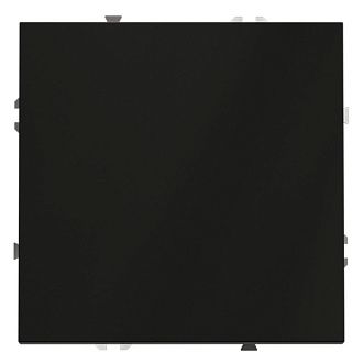 Выключатель встраиваемый Voltum S70 одноклавишный 10А, черный матовый пластик Soft touch VLS010108