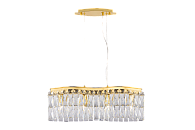Люстра L650 x W140 x H230, мм, 4*40W (160W), GOLD+CLEAR (Золото + Прозрачный Хрусталь) NewRgy 5682E/4A GOLD+CLEAR