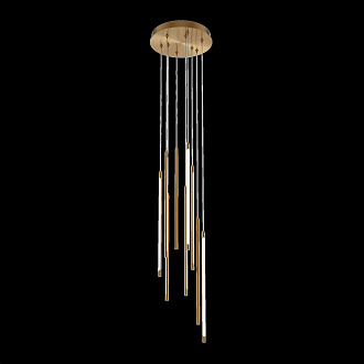 Каскадная люстра 35*35*352,5 см, LED, 46W, 3000К, Maytoni Light stick MOD236PL-L54BS3K латунный