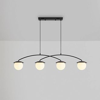 Подвесной светильник 106*13*35-120 см, 4*E14*60W, Freya  FR5520PL-04B, Черный