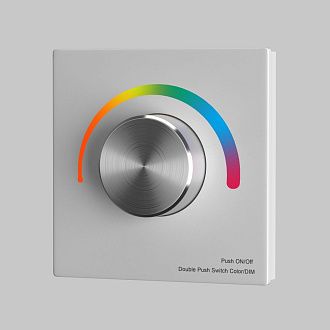Роторная панель управления RF трехканальная 12-48В Цветная (RGB) 576Вт Maytoni 711027