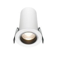 Встраиваемый спот 7,5 см, 12W, 3000K, Maytoni Technical Focus Led DL125-L12-3K-W, белый, вр 7 см