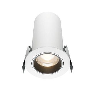 Встраиваемый спот 7,5 см, 12W, 3000K, Maytoni Technical Focus Led DL125-L12-3K-W, белый, вр 7 см
