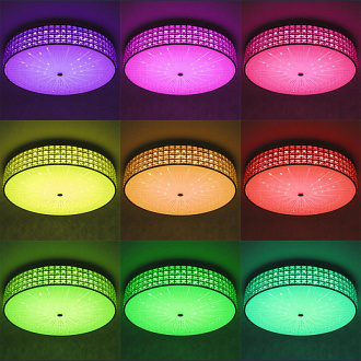 Люстра хрустальная 61 см, 105W, 3000-5500К Citilux Портал CL32410G1 LED RGB с пультом хром