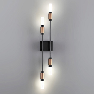 Бра 10*10*65 см, 1 LED*10W, 4000 К, Odeon Light Candel, черный 5009/10WL