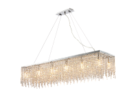 Люстра 1200*300*250, 14*E14, 40W NewRgy Cristallo NW065-L1200*W300*H250 CHROME, Хром