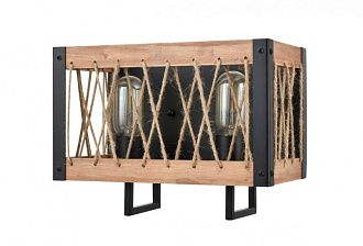 Бра 18*30*23 см, 2*E27 античный черный Vele Luce Cubo VL6052W02