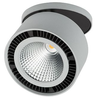 Светильник встраиваемый 12,6 см, LED*40W, 4 000 К, Черный; Серый Lightstar Forte inca 214849