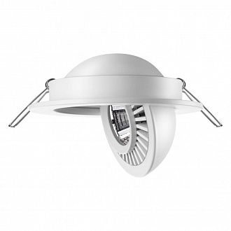 LED светильник 11 см, 9W, 4000K, Novotech Gesso 358815, белый, вр 9 см