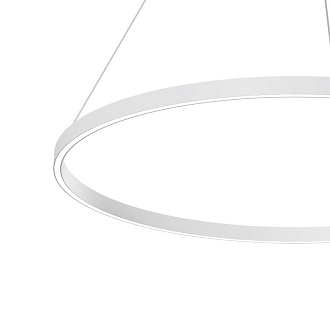 Подвесной светильник 100*127,5 см, LED, 59W, 3000К-4000К, Maytoni Rim MOD058PL-L54WK белый