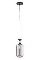 Люстра Ø120 x H200 (800), мм, 1*40W, BK (Черный) Rilon 5181/1H BK