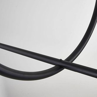 Подвесной светильник SUSPENSION CERCLE ET TRAIT – GRAPHITE SATINE L170 170*45*45 см, 1*LED*25W, 3000K, ImperiumLoft 40.1282-0, Чёрный