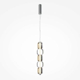 Подвесной светильник 12*12*382 см, LED*13W, 3000K, Maytoni Ritmo MOD381PL-L30CH3K, хром