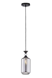 Люстра Ø120 x H200 (800), мм, 1*40W, BK (Черный) Rilon 5181/1H BK