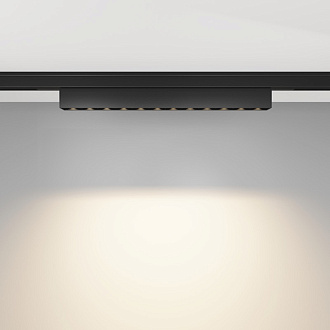 Трековый магнитный светильник 24 см, 10W, 3000K, Maytoni Points TR193-1-10W3K-M-B, черный