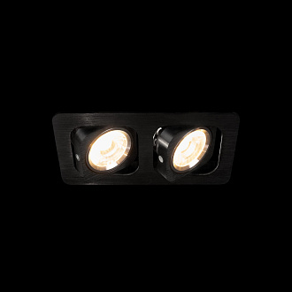 Встраиваемый светильник 18*9*7 см, 2*LED*12W 4000K LOFT IT Screen 10328/2A Black черный, вр 15,5*8,5 см