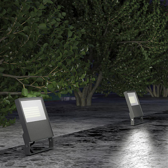 Прожектор светодиодный Novotech Armin 358576, 10W LED, 4000K, темно-серый