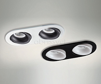 Встраиваемый светильник Italline DE 200 black, черный, вр 9,8 см