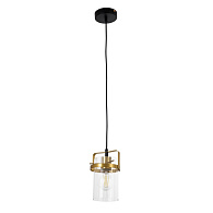 Подвесной светильник 12*12*100 см, Е 27 1x40W, Черный, Латунь MODEMODERN MD.0618.1