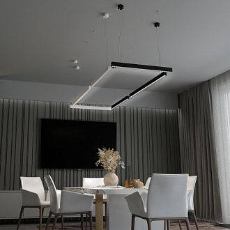 Светодиодный светильник 80 см, 30W, 4000K, Novotech Iter 358876, черный