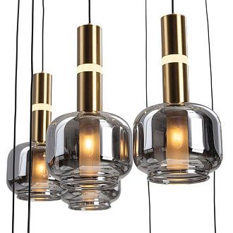 Люстра подвесная *105*30-500 см, 48*G9*15W, Citilux Lass CL249051, Золото\Черный