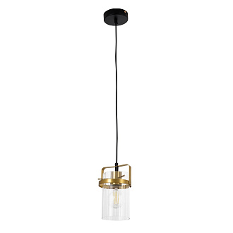 Подвесной светильник 12*12*100 см, Е 27 1x40W, Черный, Латунь MODEMODERN MD.0618.1