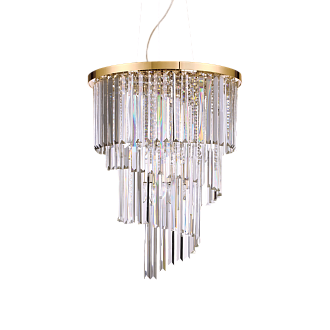 Люстра подвесная ideal lux Carlton SP12 макс.12x40Вт Е14 Золото 213521.  см