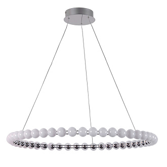 Подвесная люстра 80*158,5 см, 52W, Favourite HELMET 4589-8P хром, белый акрил