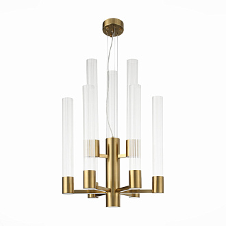 Люстра подвесная 55 см, 45W, 4000K ST LUCE TERNI SL1229.303.09 Латунь