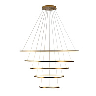 Светильник *120+100+80+60+40 см, 5*LED*122W, 3000К Loft It 10015/5 Ring, Золото