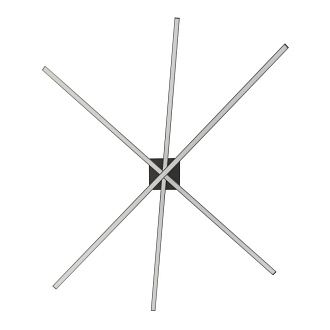 Подвесная люстра 120*125 см, 90W, 3000-6000K, Citilux Стиг CL203231 черный