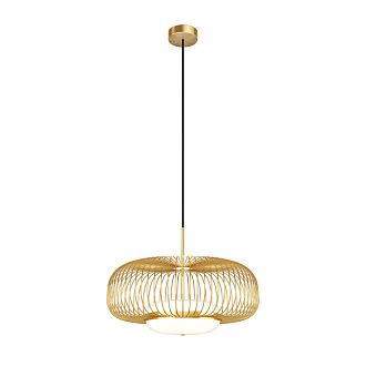 Подвесной светильник 50*337 см,  LED, 20W, 3000К, Maytoni Levitation MOD376PL-L30G3K латунный