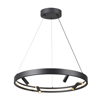 Светильник светодиодный диаметр 60 см, 58W LED, 3000-4000-6000K, Odeon Light HIGHTECH 4317/58L, черный