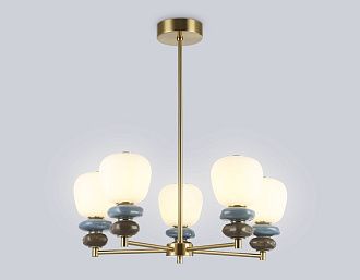 Люстра светодиодная на штанге **90- см, **W, 3000K, Ambrella Light High Light LH53164, бронза