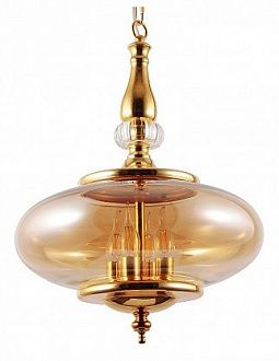 Светильник подвесной 39 см, Crystal Lux MIEL SP4 GOLD Золотой