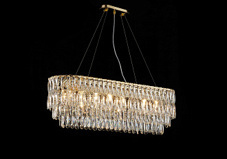 Люстра  1000*300*340, 8*E14, 40W NewRgy Cristallo NW075-L1000*W300*H340 H GOLD OVAL, H GOLD