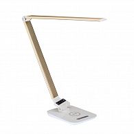 Светодиодная настольная лампа с RGB USB Qi Citilux Ньютон CL803012, золото