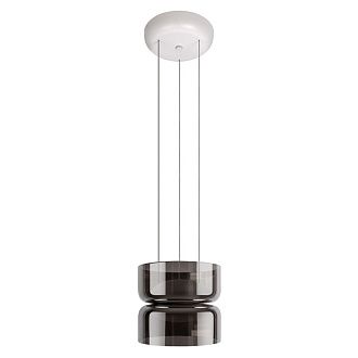 Подвесной светильник 17 см, 12W, 3000K, LOFT IT Totem 10466/2P Smoke, белый-дымчатый