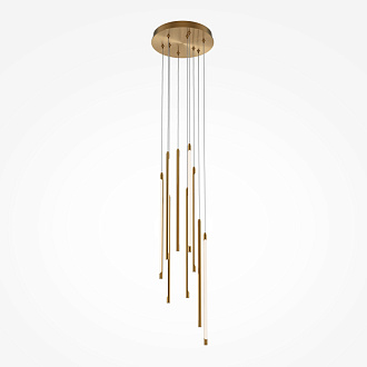 Каскадная люстра 35*35*352,5 см, LED, 46W, 3000К, Maytoni Light stick MOD236PL-L54BS3K латунный